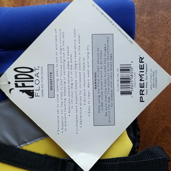 Fido Floats x-small dog lifejacket - Picture 4 of 8